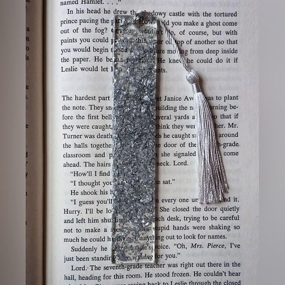 Metal Flake Resin Bookmark!!!